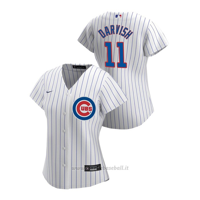 Maglia Baseball Donna Chicago Cubs Yu Darvish 2020 Replica Primera Bianco